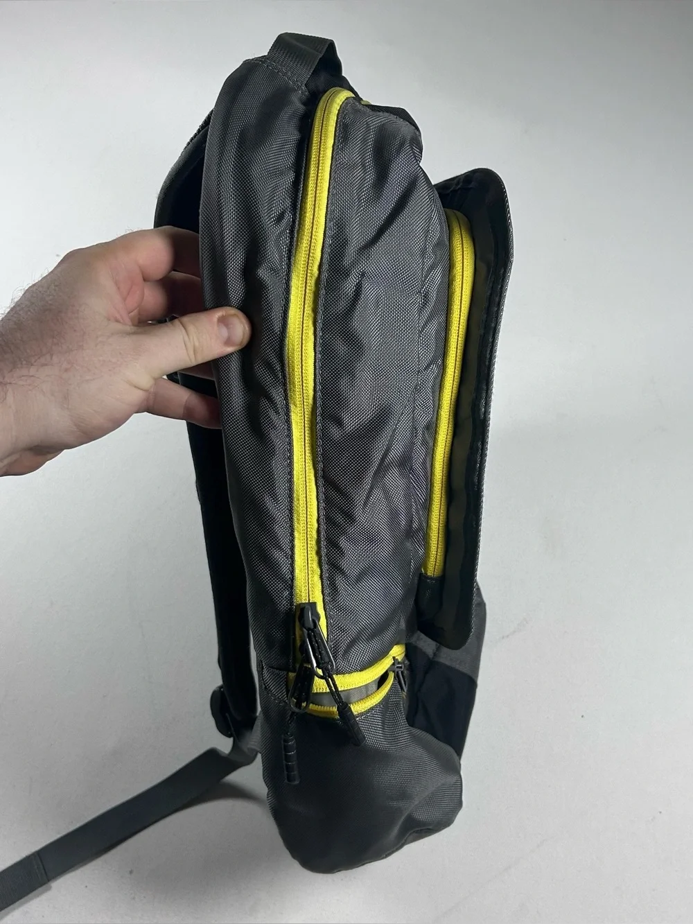 Timbuk2 Q Laptop Backpack Ballistic Nylon Bottle Opener Fake Distressing Style -